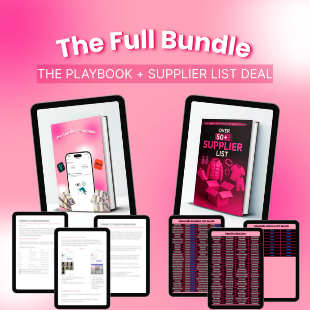 THE FULL BUNDLE - ALL SUPPLIERS + RESELLING GUIDE